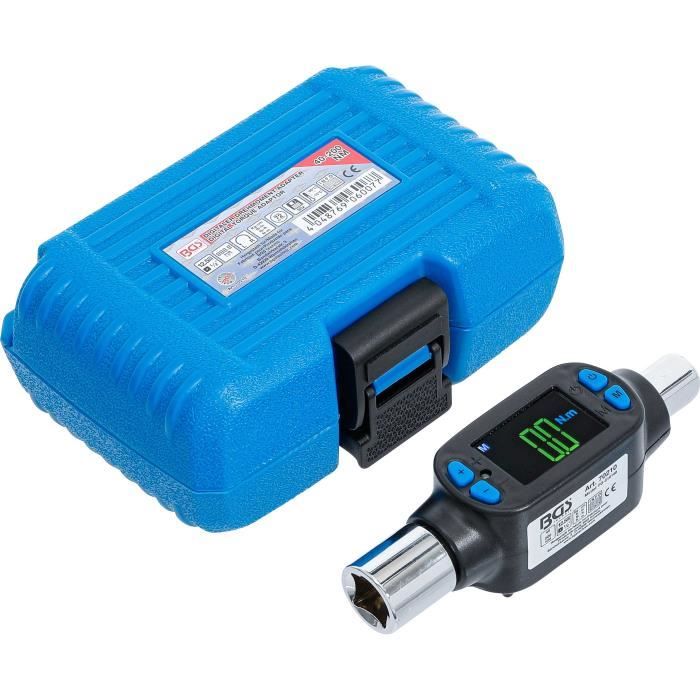 Adaptateur dynamométrique numérique - BGS - 125 mm (1/2) - 40-200 Nm - Écran LCD éclairé - Mémoire 50