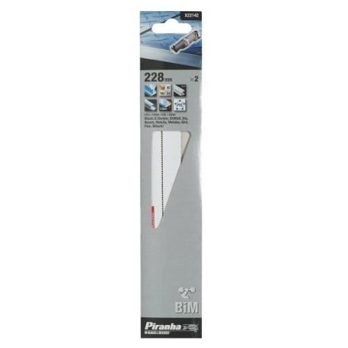 Decker X28110 Piranha Lot de 5 lames pour scie sauteuse Black