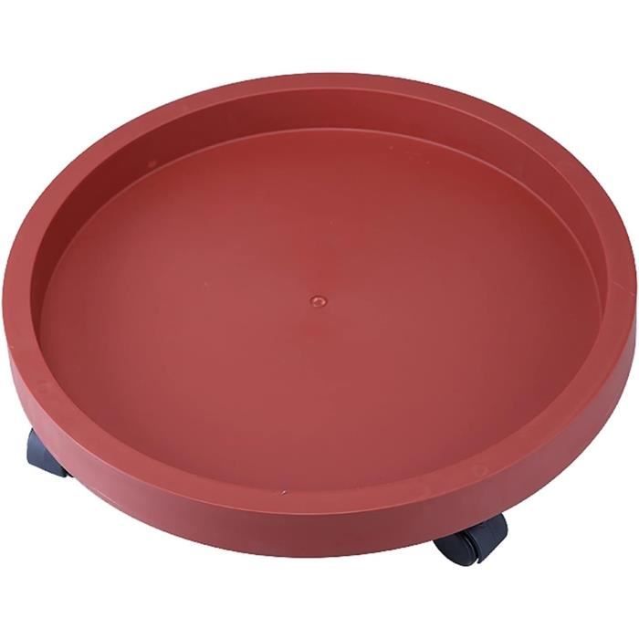 Lot De 8 élévateurs De Pots De Fleurs De 30,5 Cm Pour Pots De Fleurs En Plastique, Plateau Rond Pour Terrasse De Jardin Pour éviter Les Dommages Et La Pourriture De La