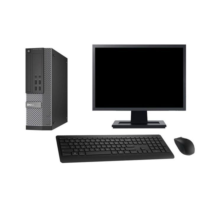 PC Dell 7020 SFF Ecran 19 Intel G3220 RAM 4Go Disque Dur 500Go Windows 10 Wifi