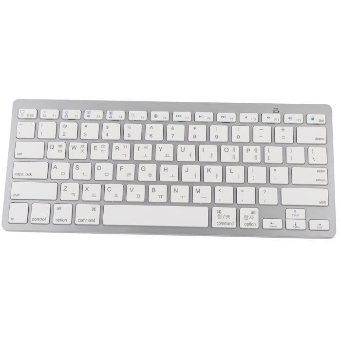 (coréen)Clavier Sans Fil 78 Touches Clavier Sans Fil Ultra Mince Et