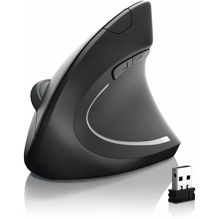 Souris Gembird MUSW-ERGO-01 – Optique Ergonomique Droitier RF Sans Fil 1600 DPI 6 Boutons - vue 5