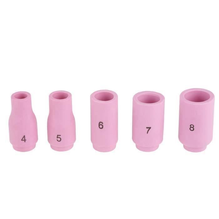 Kit De Lentilles à Gaz Pour Torche En Alumine, Kit De Buse En Alumine Ensemble De Coupelles De Soudage En Céramique, WP-17/18/26 Buse TIG 1,6 Pour équipement De Soudage Torche De Soudage