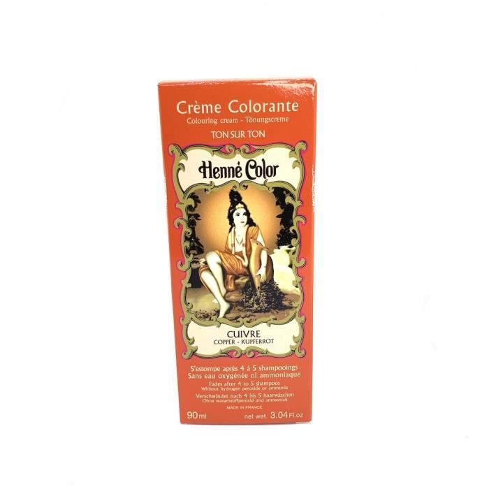 Crème Colorante au Henné Cuivre 90ml