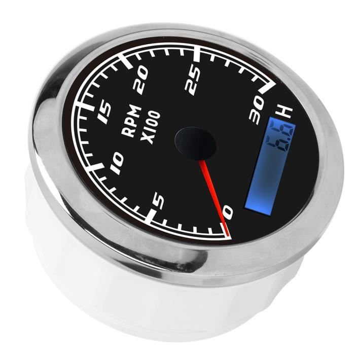 Indicateur de jauge eaux noires - ø52mm - noir - 0-190 Ohms