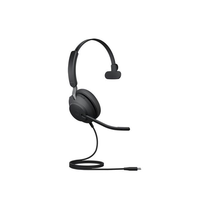 Micro-casque Jabra Evolve2 40 SE UC Mono – Filaire, USB-C, Isolation Acoustique - vue 8