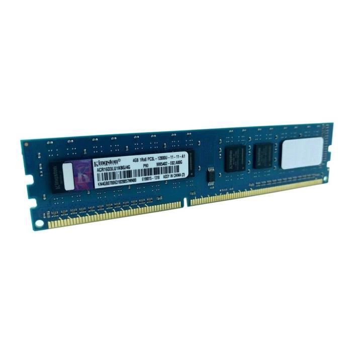 4Go RAM Kingston ACR16D3LU1KBG/4G DDR3 PC3-12800U 1Rx8 CL11 1600Mhz PC ...