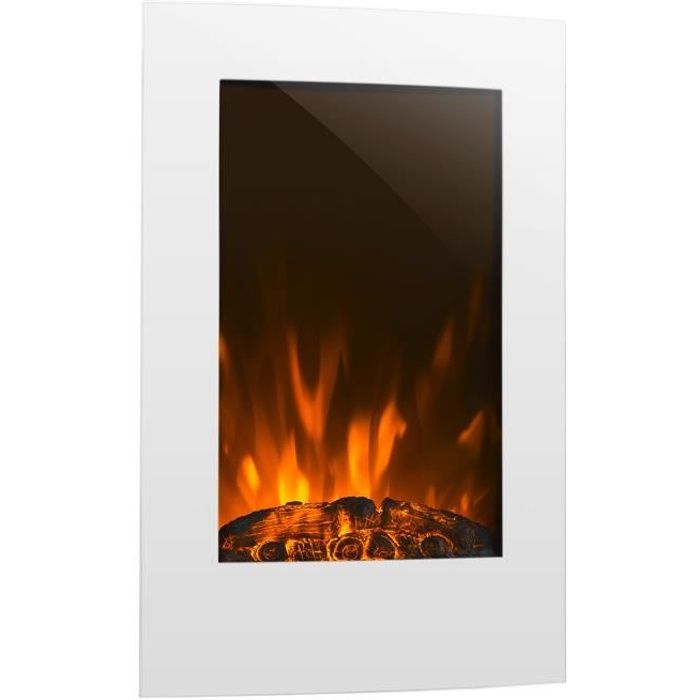 Appareil de chauffage électrique réglable pour cheminée flamme multicolore avec télécommande