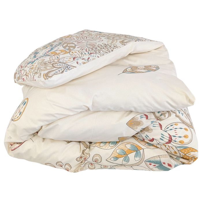 Housse De Couette 140x200cm Percale De Coton ROXANE Multicolore