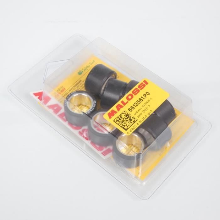 Galets Malossi Pour Variateur Yamaha TMAX 500/530 (2012) – Lot De 8, 25x14,9 Mm, 15,0 G