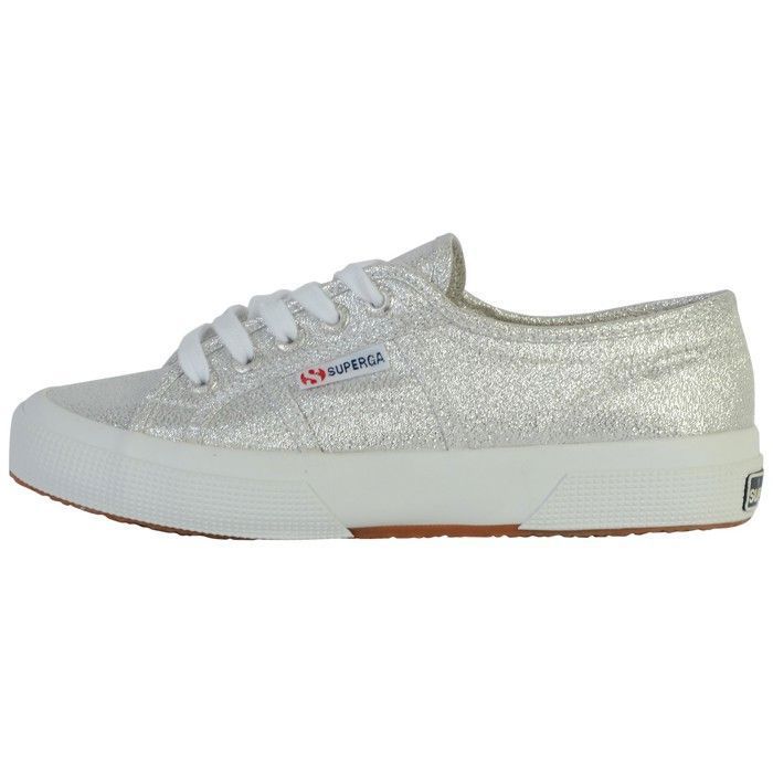 Superga Basket - SUPERGA - Lamew - Femme - Gris - Confort exceptionnel - Lacets plats