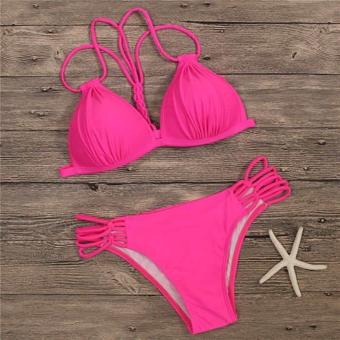 2 Pieces Ensemble De Bandeaux, Maillot De Bain Bru00e9silien, Maillot De Bain Push Maillot De Bain Ado