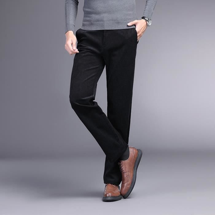 Pantalon Velours Côtelé Homme - Confort élastique Pour Un Style Casual Automne/hiver