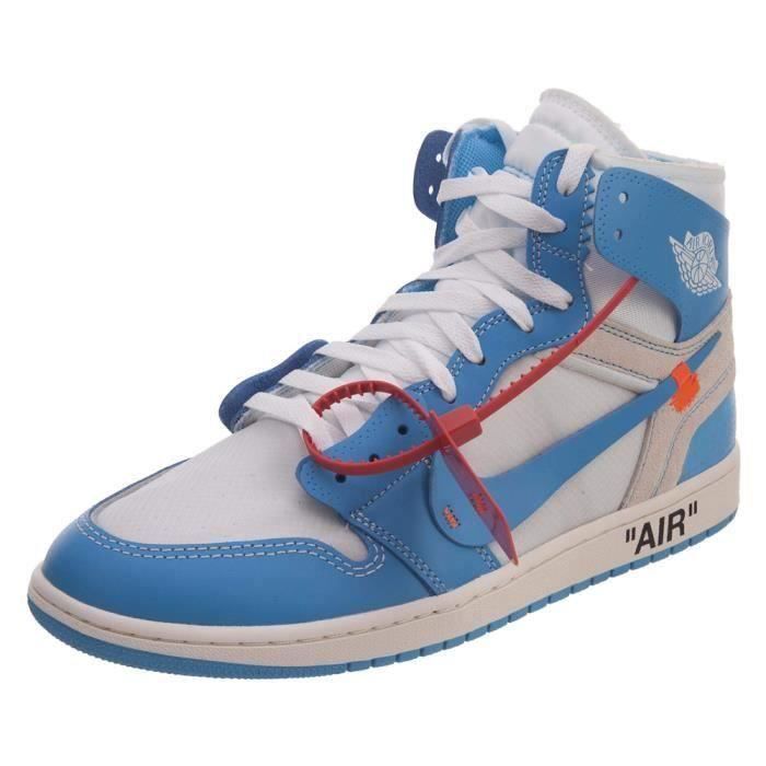 Basket Nike Air Jordan 1 X Off White Retro High Unc University Blue Aq0818 148 Decontractees Chaussures De Basket Cdiscount Sport
