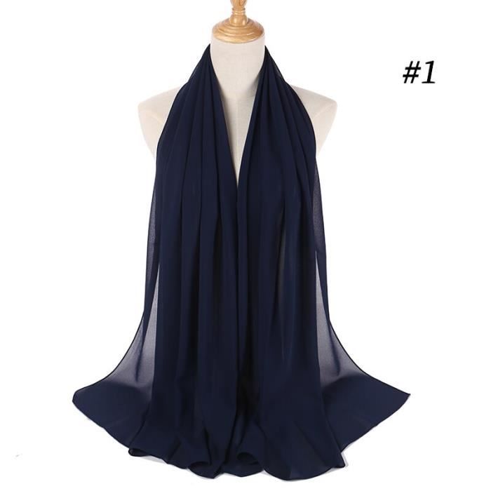 Hijab écharpe Avec Chapeau Intégré Pour Femmes - Mousseline De Soie Tricotée - Multicolore - Neuf Avec étiquettes