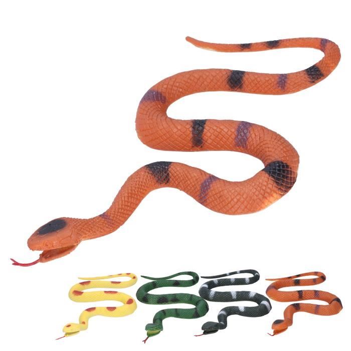 YKKJ Serpents artificiels,Ｍodèle de Serpent Simulé, Farce Animale, pour Halloween, Jour du Poisson d'avril, Accessoires effrayants, Enfants, Jardin, fête, Astuce effrayante.(120CM
