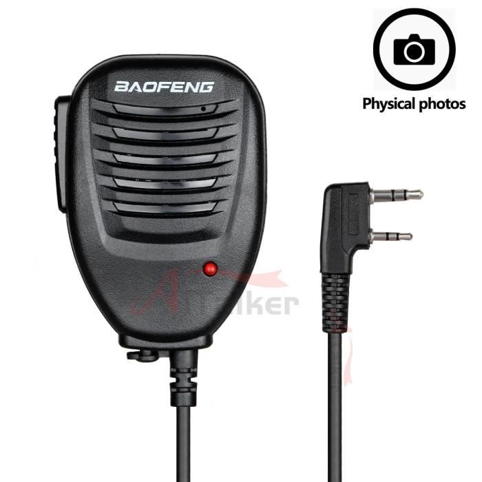 UV-K5 Baofeng Quansheng Walperforated Talkie Haut-Parleur Microphone ...