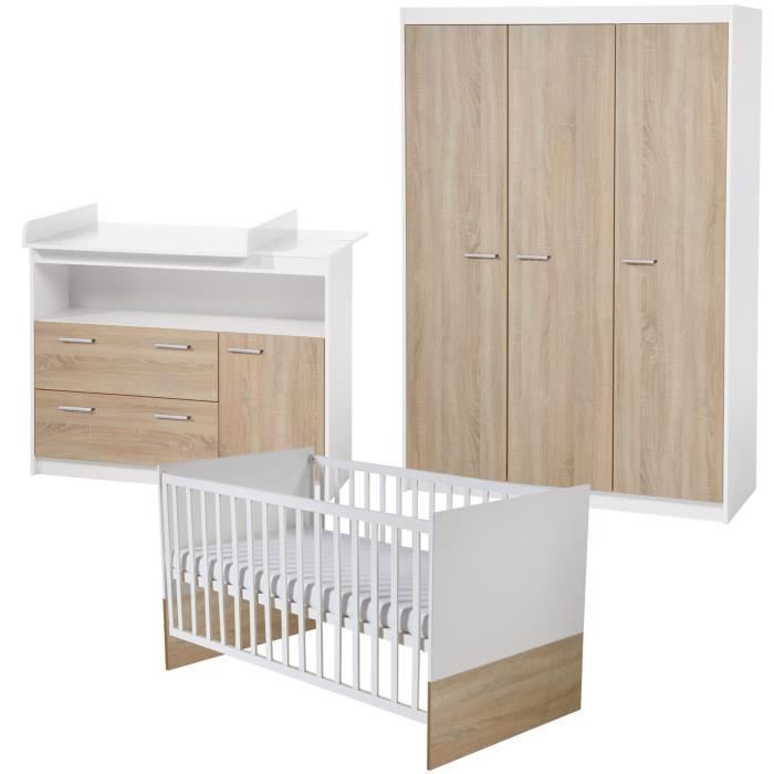 Roba Chambre Bebe Complete Gabriella Lit 70x140 Cm Commode A Langer Armoire Cdiscount Puericulture Eveil Bebe