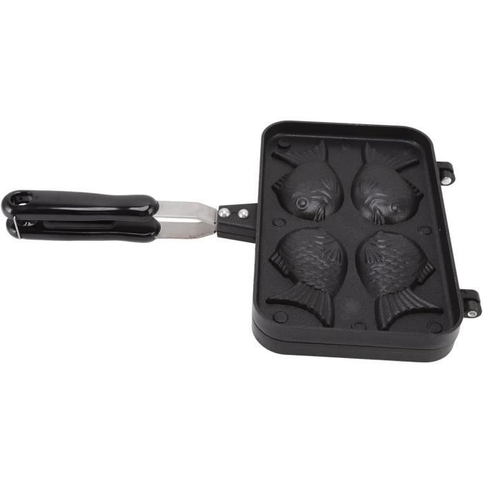 Taiyaki Moule À Gaufres En Forme De Poisson, Moule Double, Revêtement