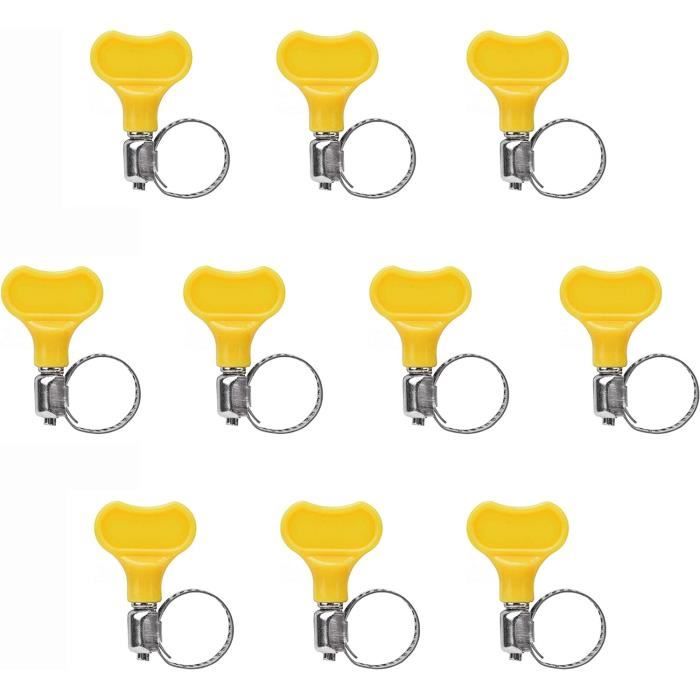 5 Boutons De Potentiomètre Jaunes – Pour Mixer Audio – Avec Vis De Serrage