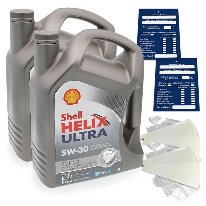 10 litres d'huile moteur Shell Helix Shell - Cdiscount Auto