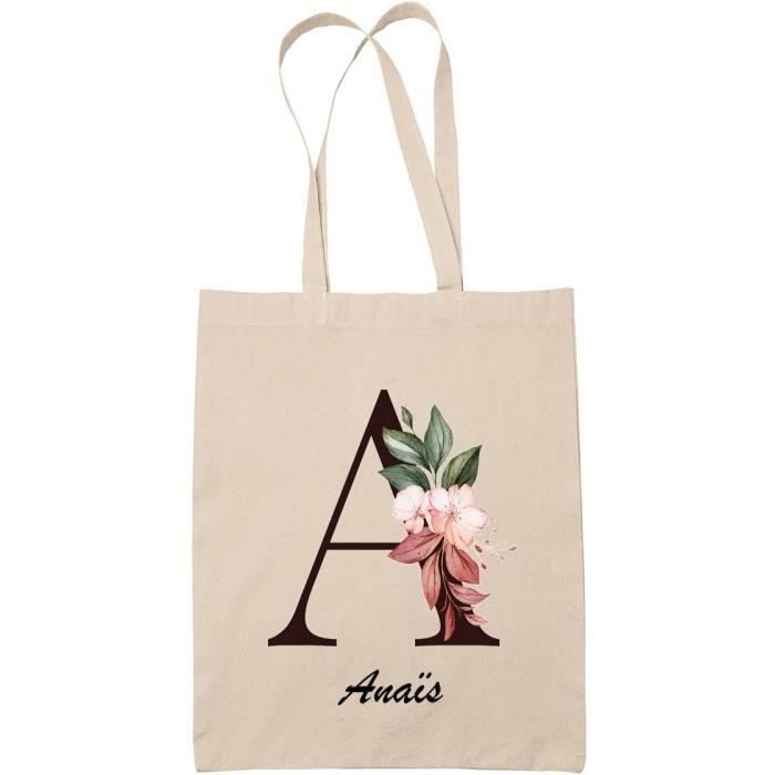 Tote Bag Valérie | Sac Caban En Toile Coton Prénom Femme
