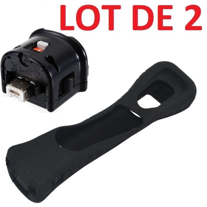 2 x Wii motion plus pour manette Wiimote Nintendo Wii + housse silicone - vue 2