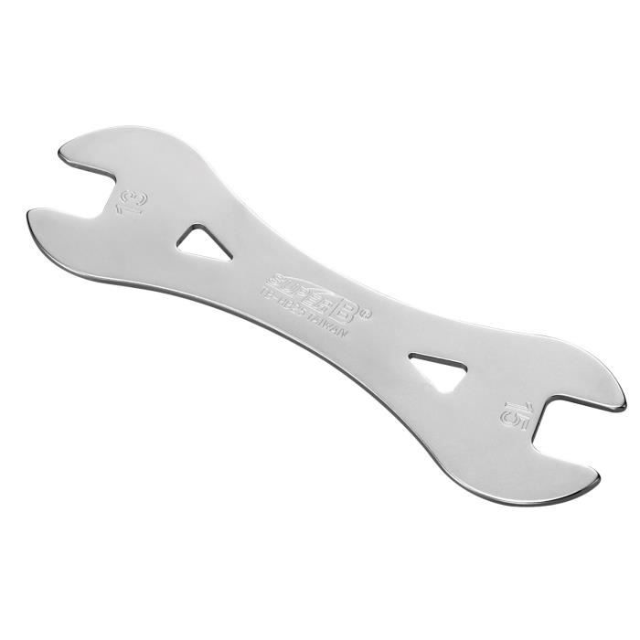 Outillage vélo - Clef à Cone Pour Réglage Des Moyeux Qualité Professionnelle - Dimensions 13 mm et 15 mm
