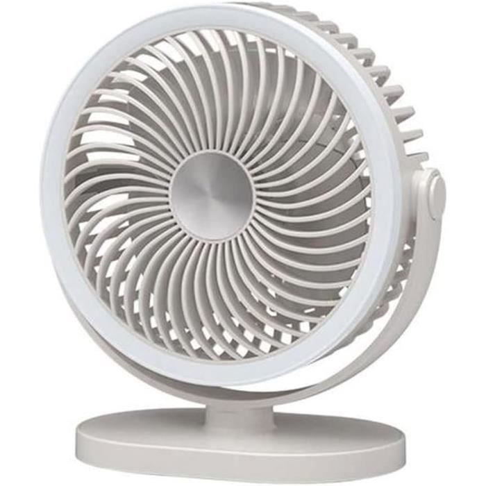 Ventilateur de bureau table 90° oscillation silencieux 3 vitesses 25,5