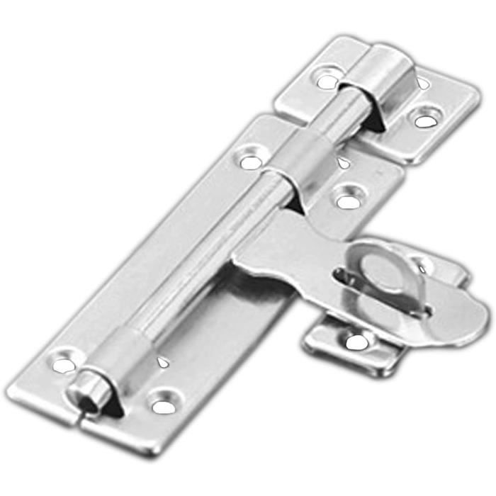 Moraillon De Porte En Inox – Sécurité Renforcée – Noir – Universel