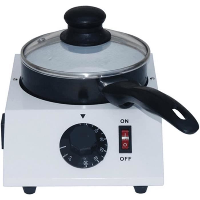Fondoir à Chocolat Électrique 40W – 1 Kg Capacité, Casserole Anti-Adhésive Céramique/Alu, Température Réglable