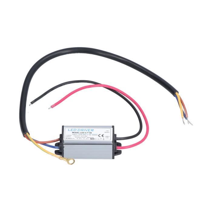 Driver LED IP65 300mA - Tension Entrée AC85-265V, Sortie DC54-90V, Pour Éclairage LED Extérieur (18-25 X 1W)