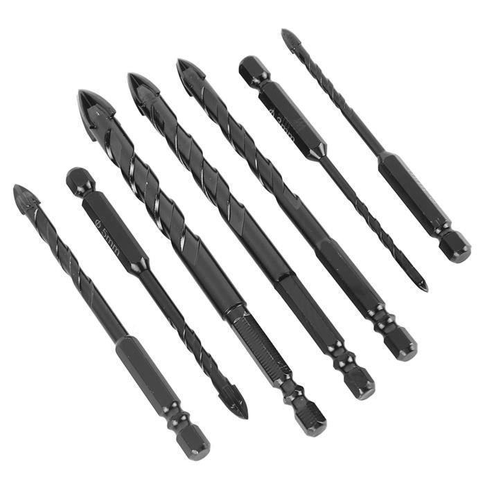 Lot De 7 Forets Centrés SODIAL - 60° - Parfait Pour Perçages Précis