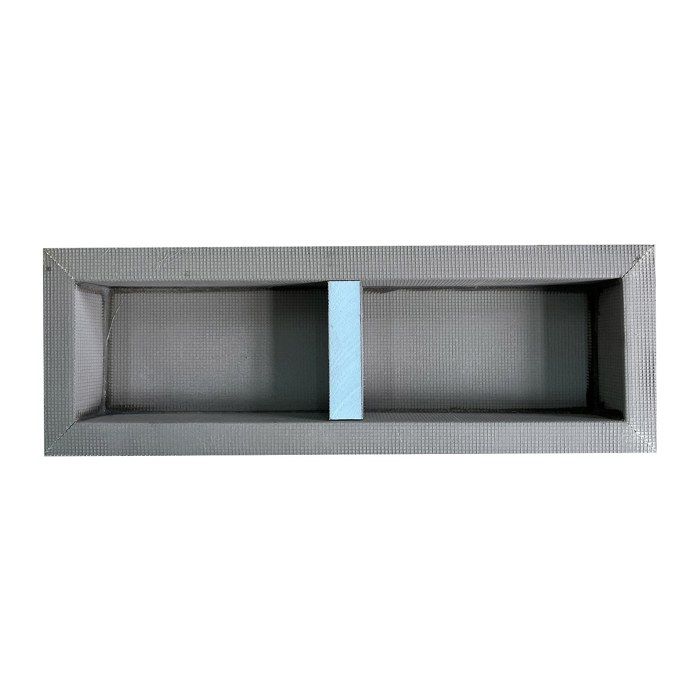 Niche de douche à encastrer et prête à carreler avec 1 étagère - 31 x 91 cm - KLARA