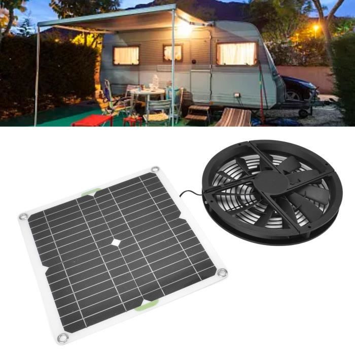 Kit Chauffage Solaire 30W Avec Panneau - Pour Voiture, Serre, Niche, Poulailler (piles 18650 Non Incluses)