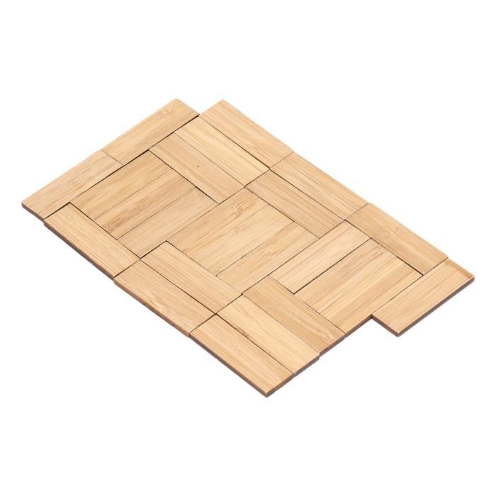 Fydun Plancher de maison de poupée Plancher Miniature en écorce de bois