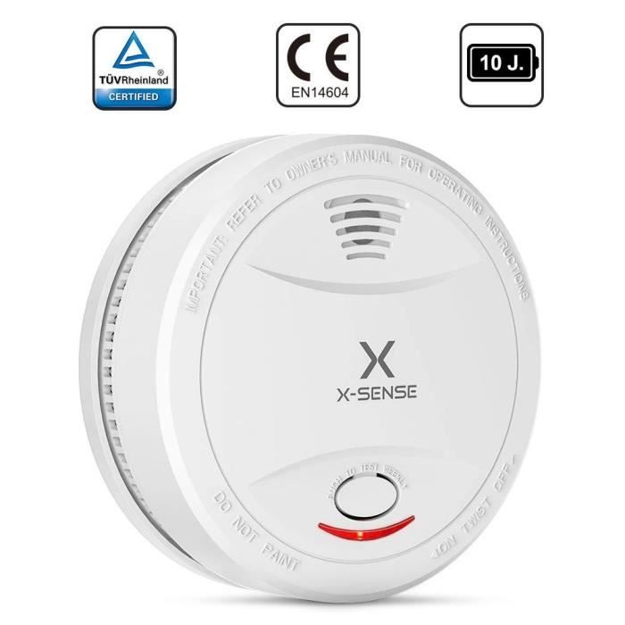 X-Sense D/étecteur combin/é Photo-/électrique de fum/ée et de monoxyde de Carbone avec Pile int/égr/ée d/’Une dur/ée de Vie de 10 Ans