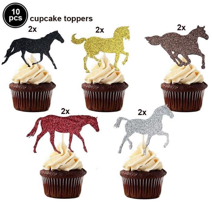 Cake Topper Ballons En Latex Pour Cheval Decoration Sur Le Theme Du Cheval Garniture De Gateau D Anniversaire Fournitures Pour F Cdiscount Maison