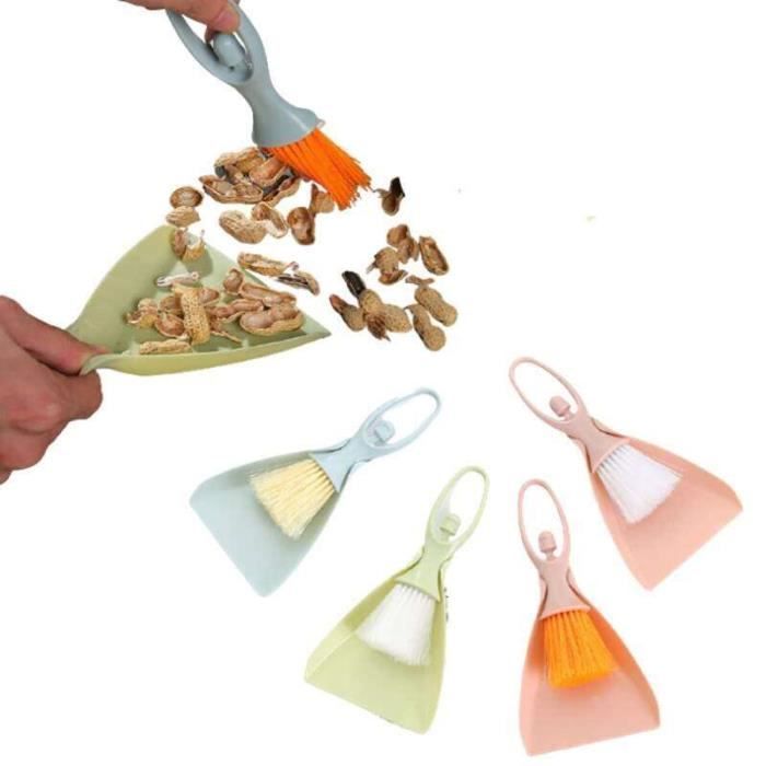 Ensemble Pelle Et Brosse JYJLLM - Mini Brosse, Pelle, Balai De Cuisine - Design Lapin Blanc, Gain De Place