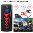BuTure Booster Batterie, 2000A 22000mAh Portable Jump Starter, Démarrage de Voiture (Jusqu'à 8.0L Essence 8.0L Gazole), Charge-1