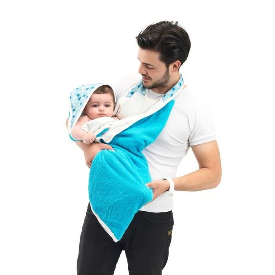 Baby To Love Serviette Papillon Bebe Garcon Blanc Et Bleu Cdiscount Puericulture Eveil Bebe