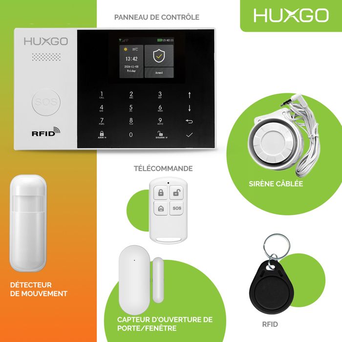 Home Safe Alarm 120dB Sirène d'intérieur pour Alarme GSM