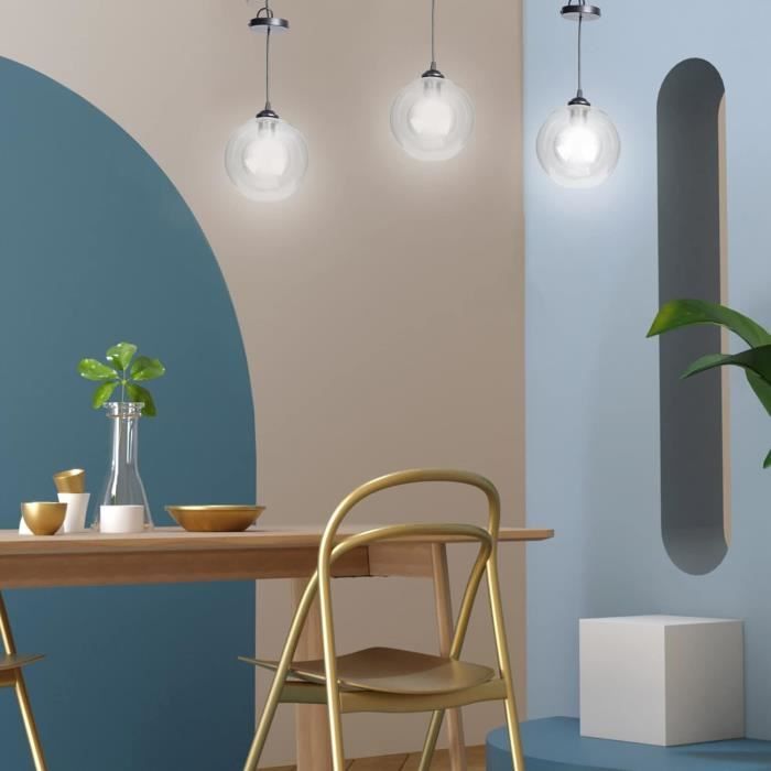 GLOBE VERRE DE Remplacement Abat-jour Lustre Boule Fil D'aluminium EUR