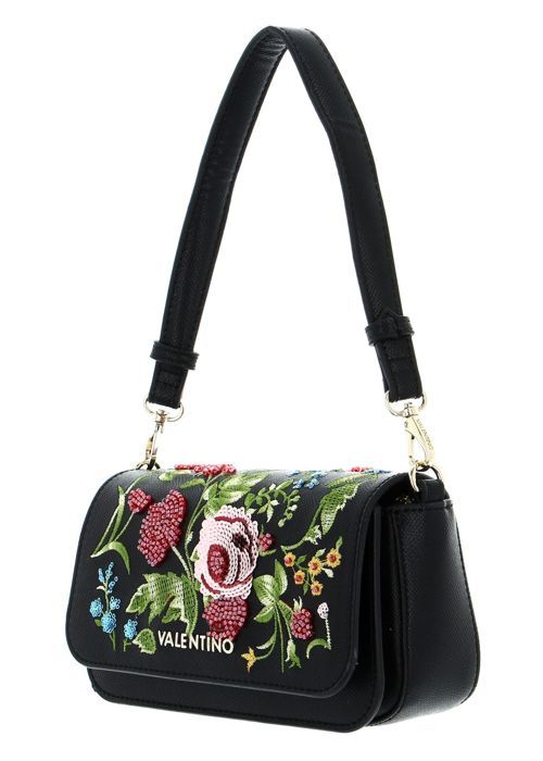 VALENTINO Flor Crossbody Bag Nero Multicolor 241673 sac