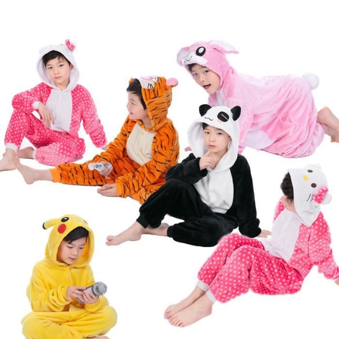 Enfant mixte Pyjama Animaux Combinaison Épaississant de Unisex Enfants-FUNMOON  Jaune citron - Cdiscount Prêt-à-Porter