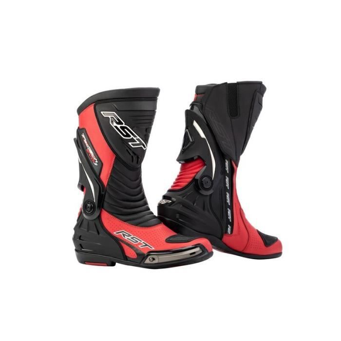 Bottes moto RST Tractech Evo 3 Sport rouge noir 41 Cdiscount Auto