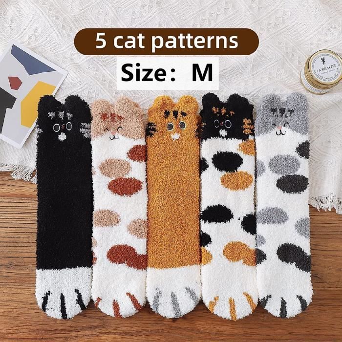 Chaussette Chaude Antiderapante Femme Lot De Chaussettes Griffe