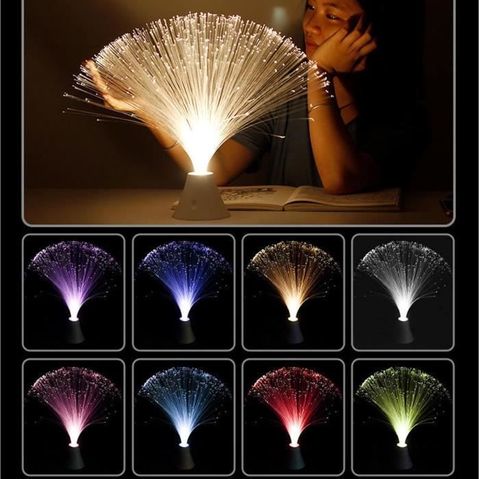 Sculpture Ange De Noël Lumineuse - Fibre Optique Changeante - 15 Pouces - Occasion