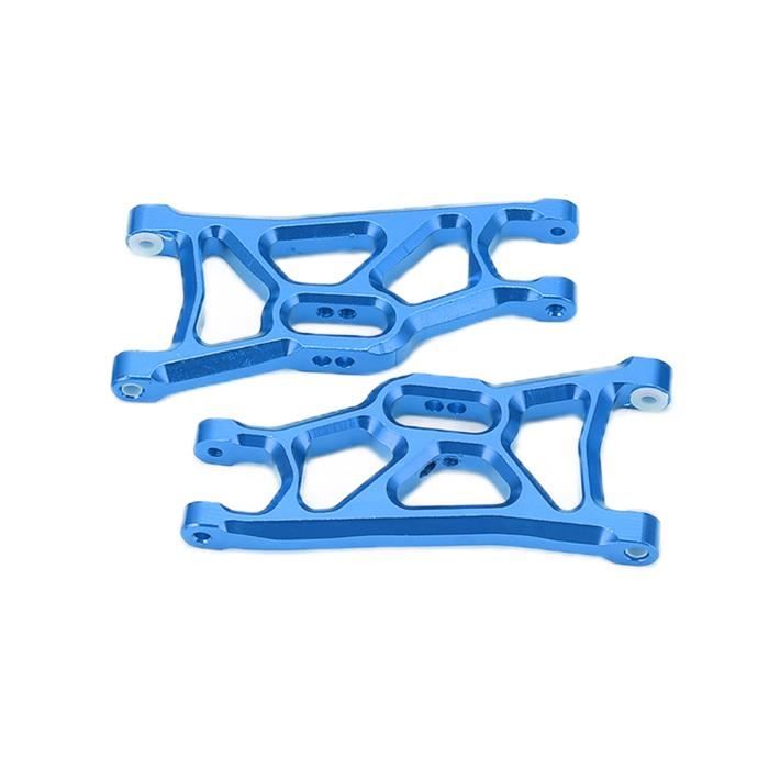2 Tiges De Direction En Alliage Alu Pour Traxxas Slash 1/10 – CNC, Anodisé – Gris Titane – 26g – Accessoire RC