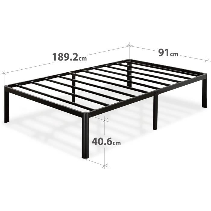 ZINUS Base de cama JOSEPH Zinus 1 plaza 90x190x25cm